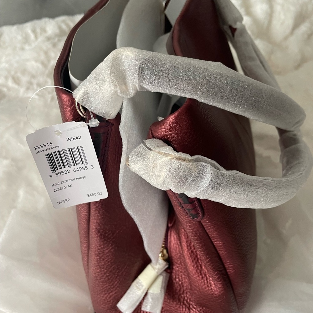 Coach F55516 Metallic Cherry Handbag